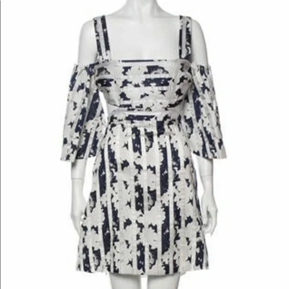 alexis blue and white dress Alexis Dress / Blue Wave Blue Wave / XS main image 0